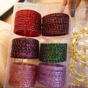 Enamel bangles  black pcs